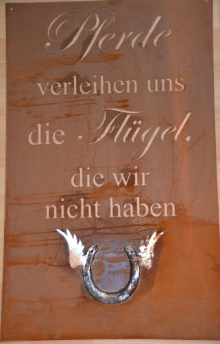 Gedichttafel " Hufeisenflügel "